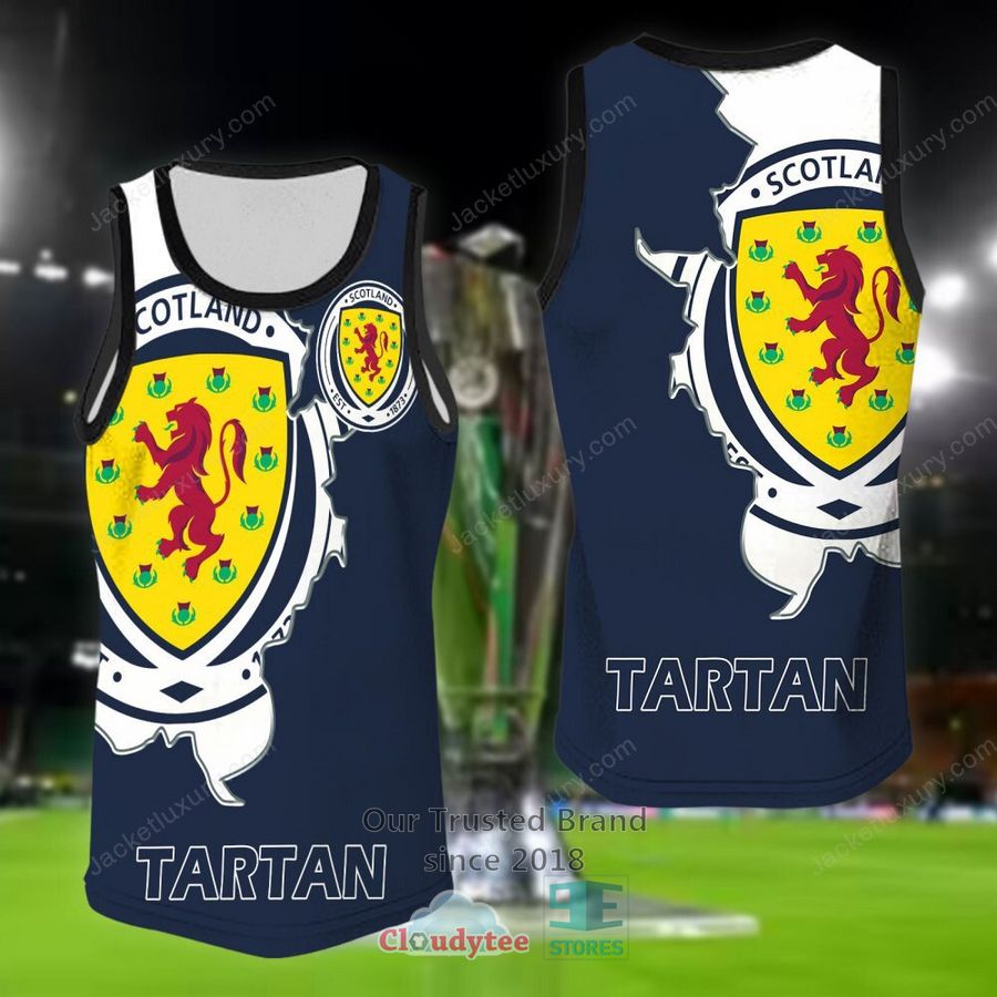 NEW Scotland Tartan national football team Shirt, Short 9