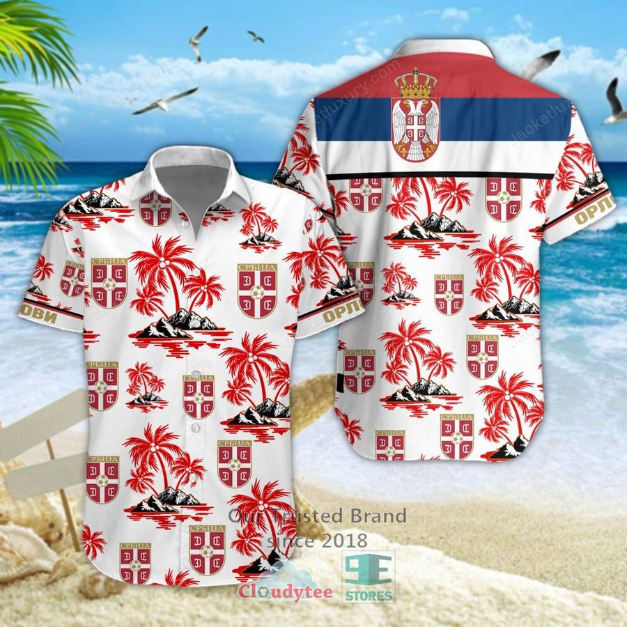 NEW Serbia national football team Hawaiian Shirt, Short
