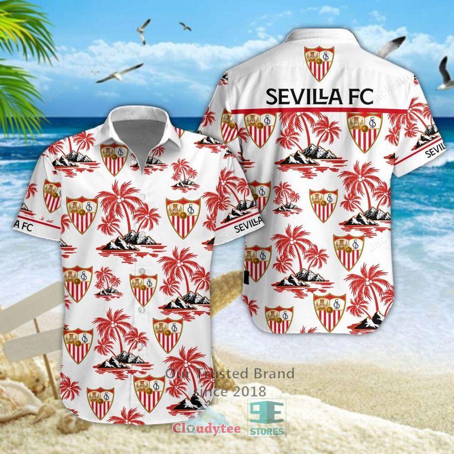 Sevilla FC Hawaiian Shirt, Short - Elegant and sober Pic