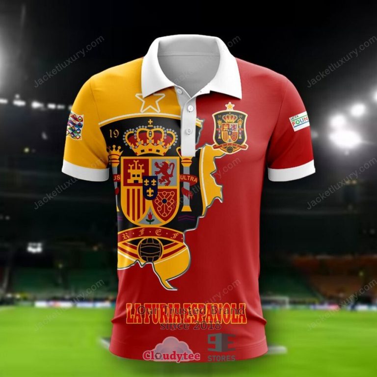 NEW Spain La Furia Espanola national football team Shirt, Short 12