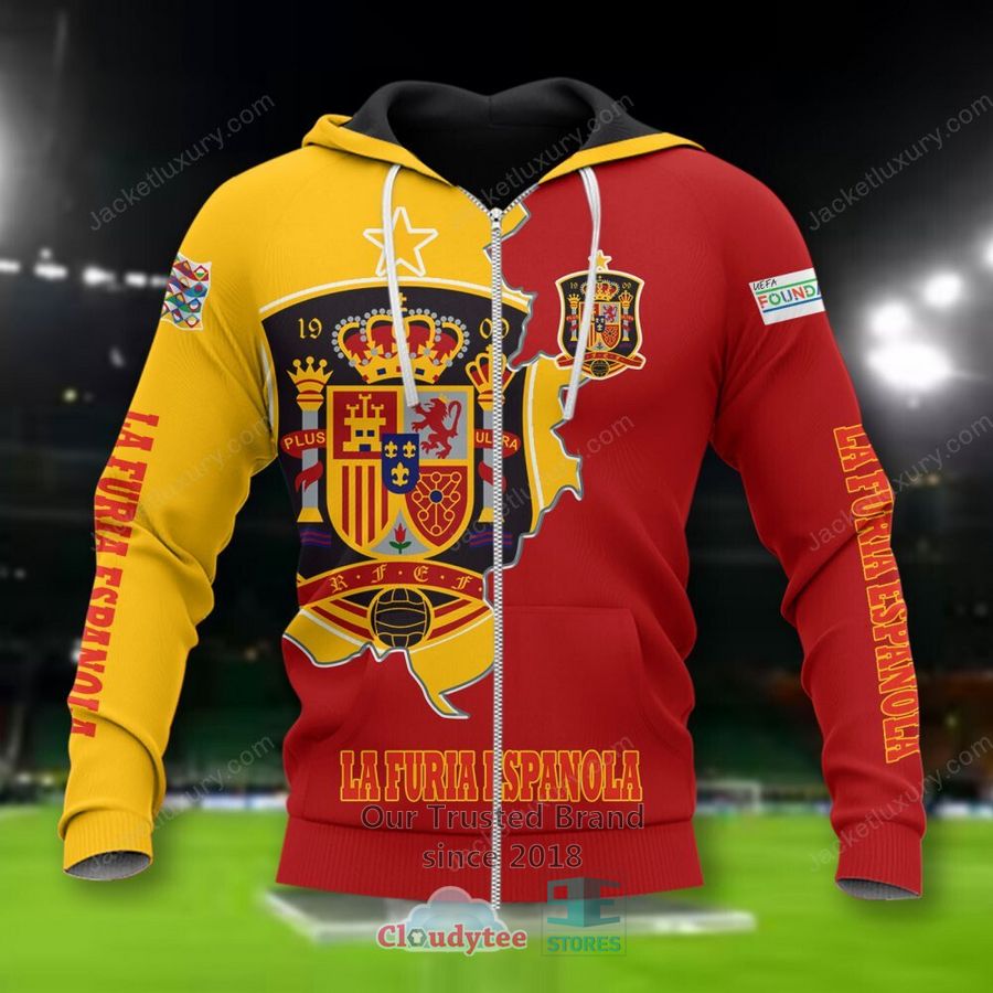 NEW Spain La Furia Espanola national football team Shirt, Short 4