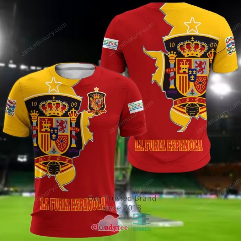 NEW Spain La Furia Espanola national football team Shirt, Short 19