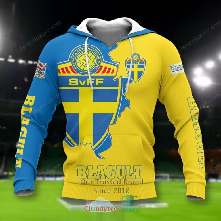 NEW Sweden Blagult national football team Shirt, Short 13