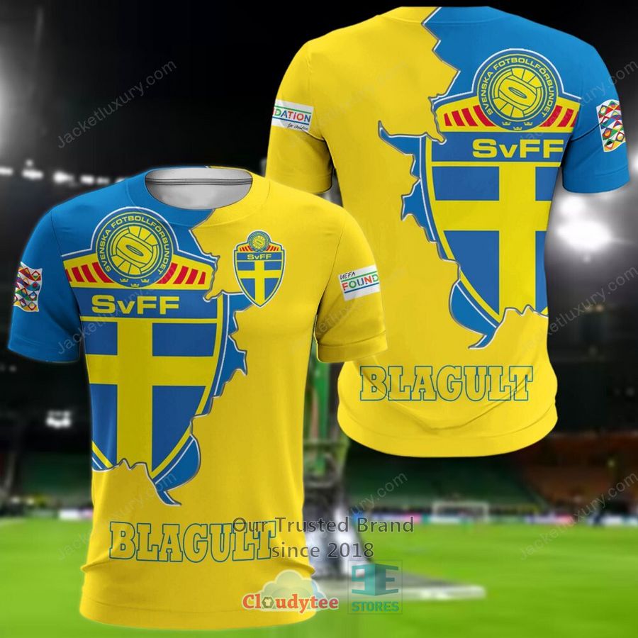 NEW Sweden Blagult national football team Shirt, Short 8