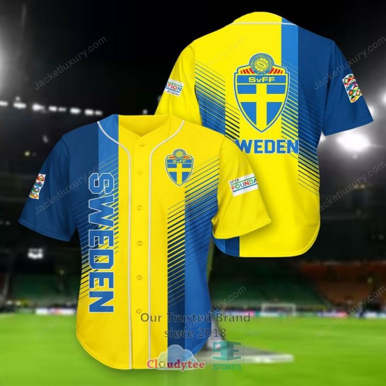 NEW Sweden national football team yellow Shirt, Short 22