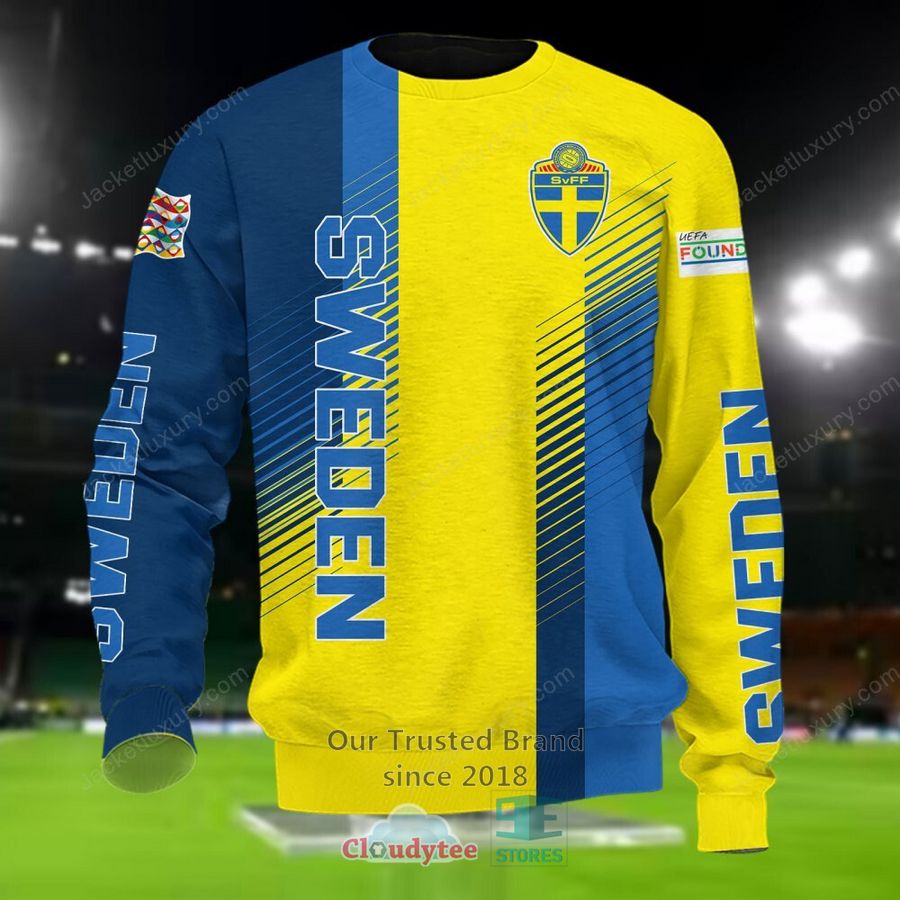 NEW Sweden national football team yellow Shirt, Short 5