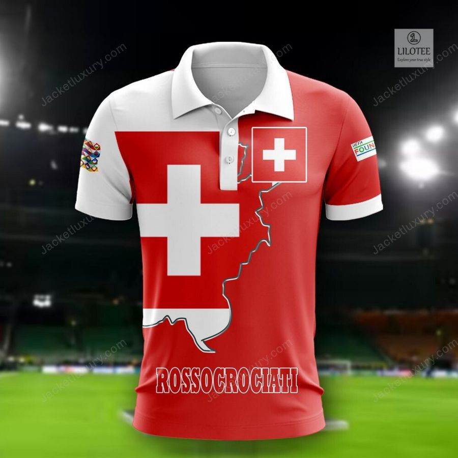 NEW Switzerland Rossocrociati national football team Shirt, Short 1