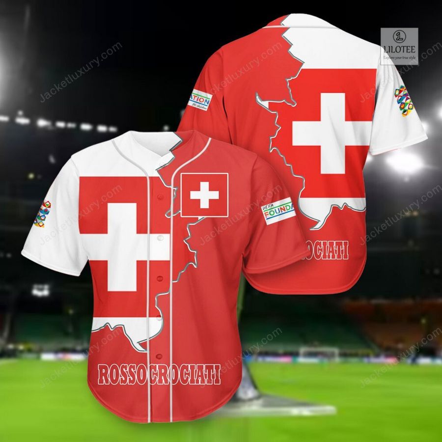 NEW Switzerland Rossocrociati national football team Shirt, Short 11
