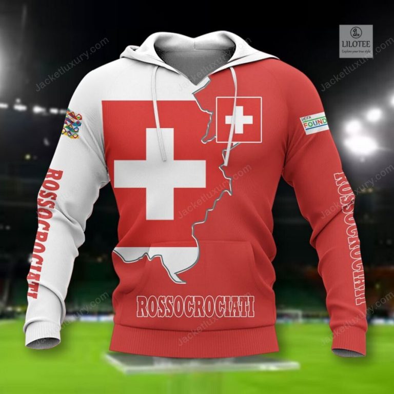 NEW Switzerland Rossocrociati national football team Shirt, Short 13