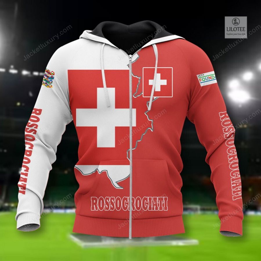 NEW Switzerland Rossocrociati national football team Shirt, Short 4