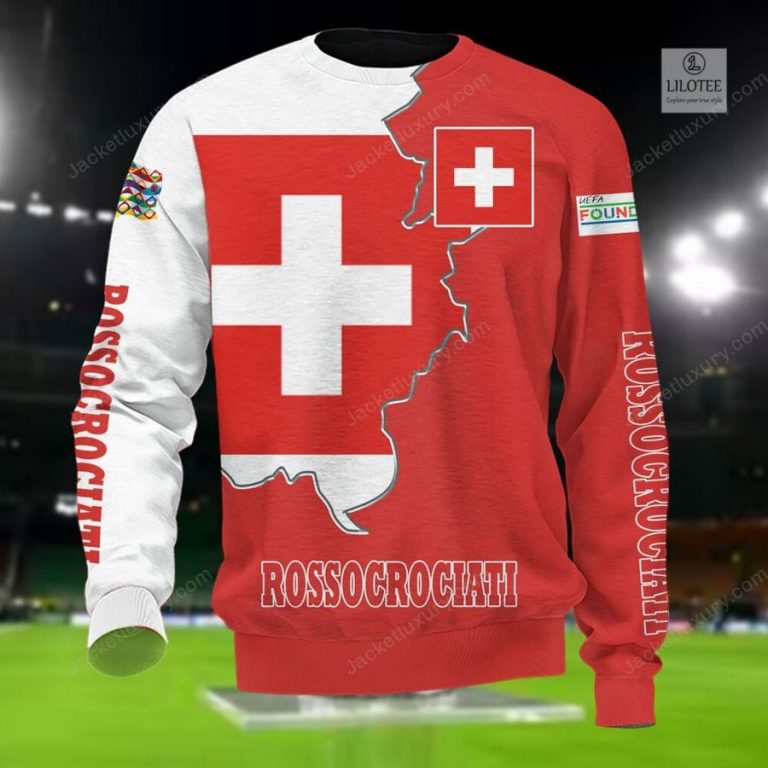 NEW Switzerland Rossocrociati national football team Shirt, Short 16