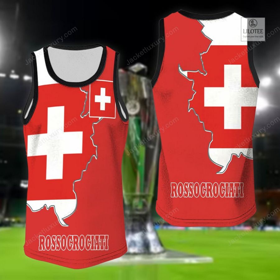 NEW Switzerland Rossocrociati national football team Shirt, Short 9