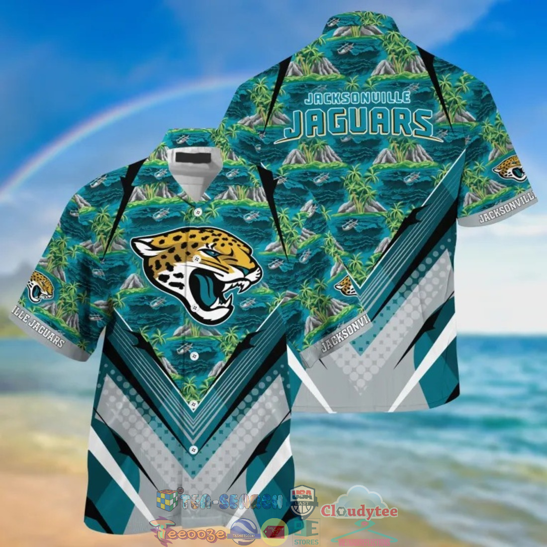 Jacksonville Jaguars NFL Island Palm Tree Hawaiian Shirt