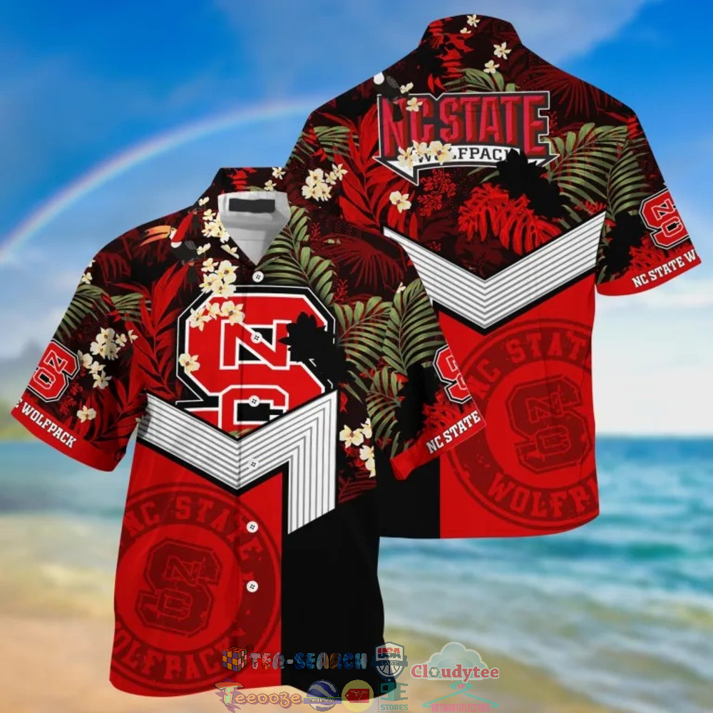 NC State Wolfpack NCAA Tropical Hawaiian Shirt And Shorts