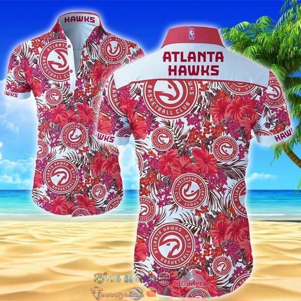 NBA Atlanta Hawks Hibiscus Tropical Hawaiian Shirt