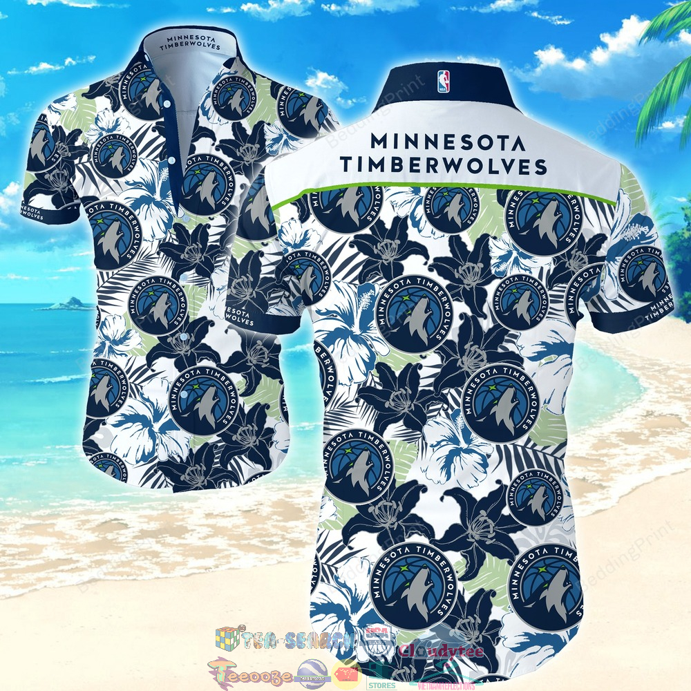 NBA Minnesota Timberwolves Hibiscus Tropical Hawaiian Shirt