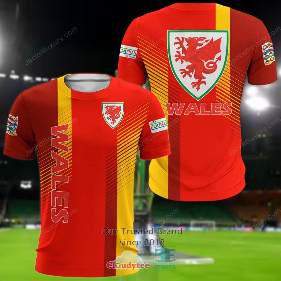 NEW Wales national football team Red Shirt, Short 8