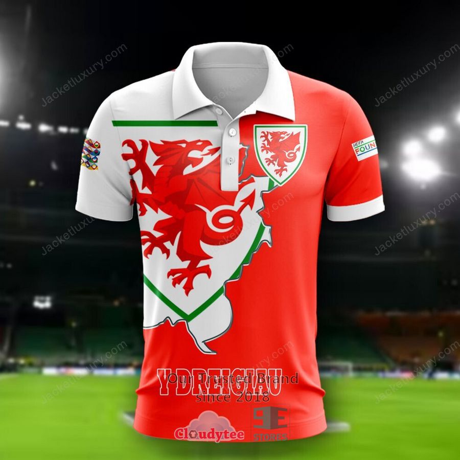 NEW Wales Y Dreigiau national football team Shirt, Short 1