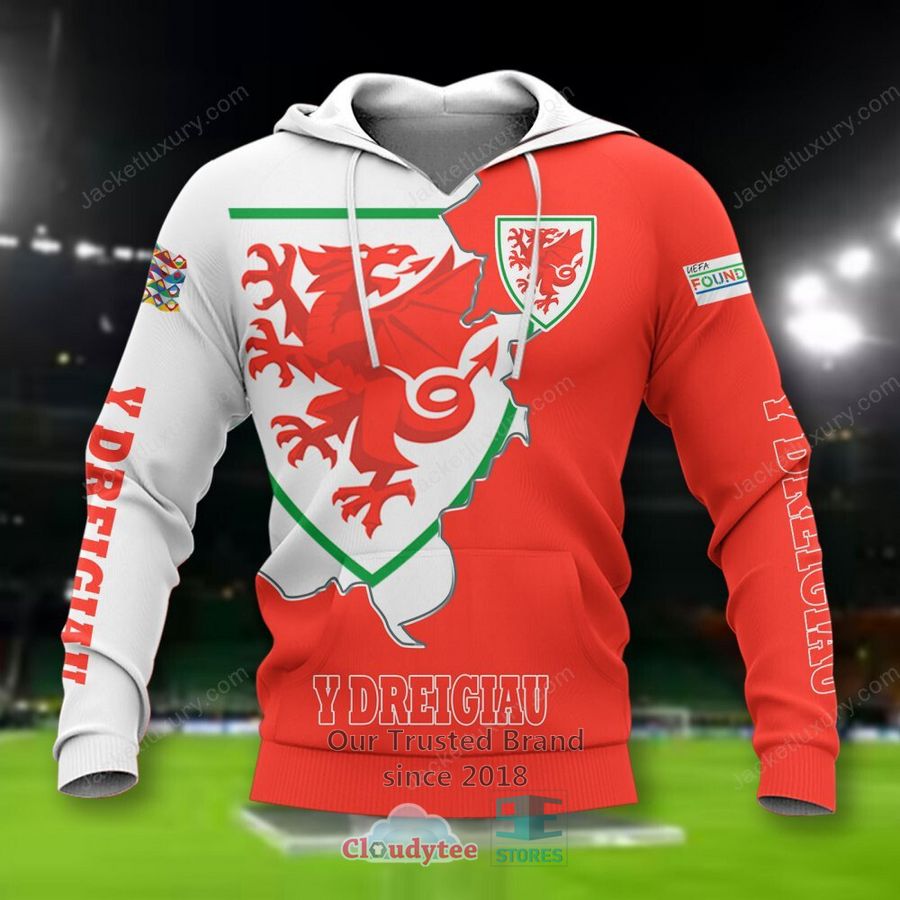NEW Wales Y Dreigiau national football team Shirt, Short 2