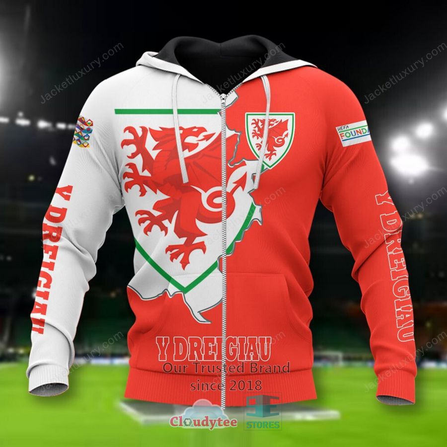 NEW Wales Y Dreigiau national football team Shirt, Short 4