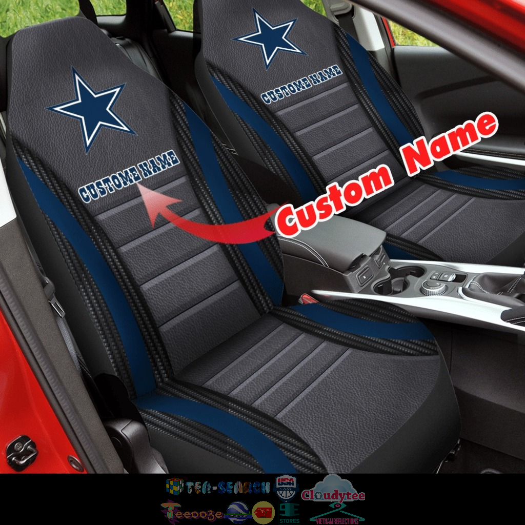 Personalized Dallas Cowboys NFL ver 2 Car Seat Covers