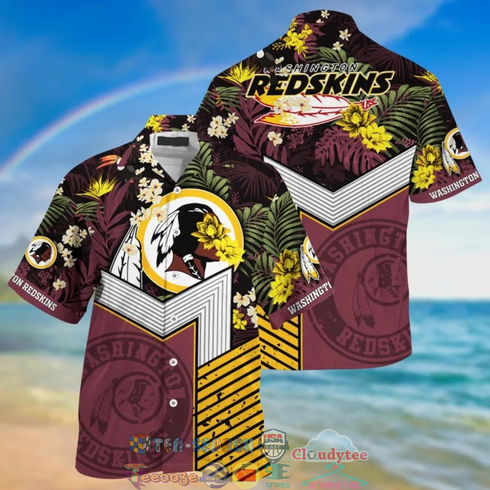 Washington Redskins NFL Tropical Hawaiian Shirt And Shorts