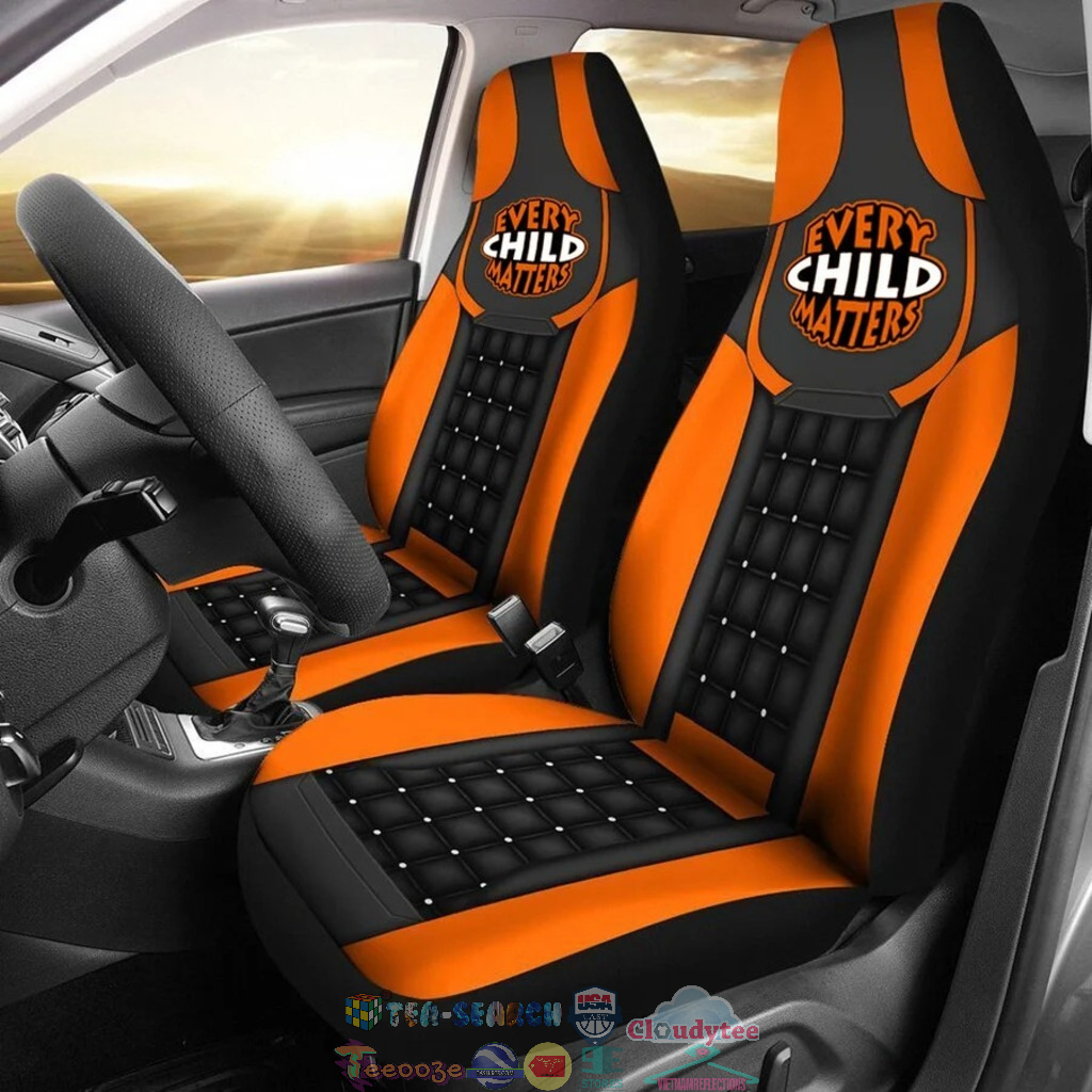 Every Child Matters Car Seat Covers Orange Day Canada Awareness Merch