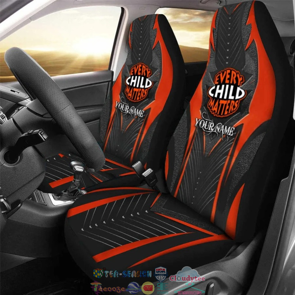 Personalized Every Child Matters Car Seat Covers Sept 30th Orange Day Awareness Merch