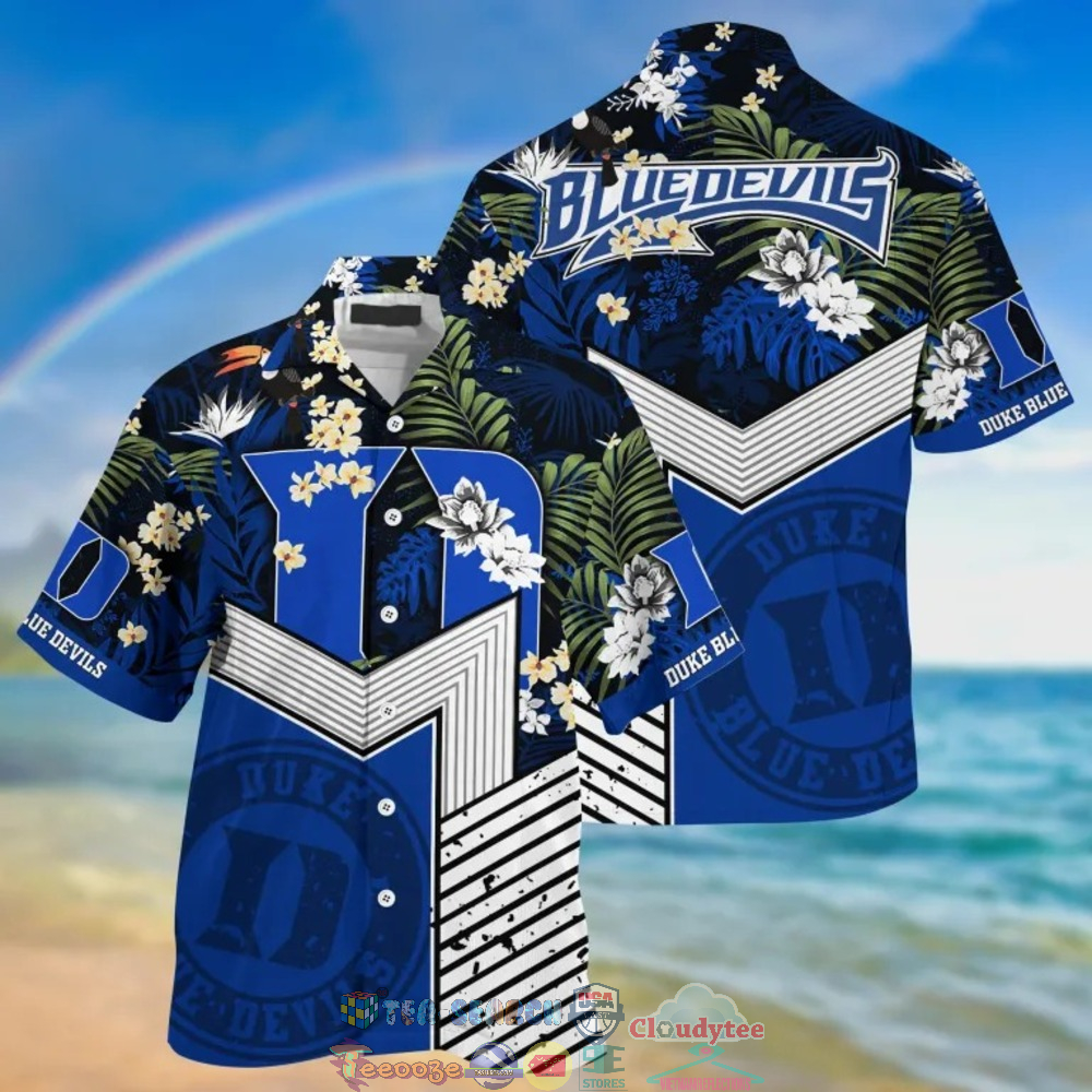 Duke Blue Devils NCAA Tropical Hawaiian Shirt And Shorts