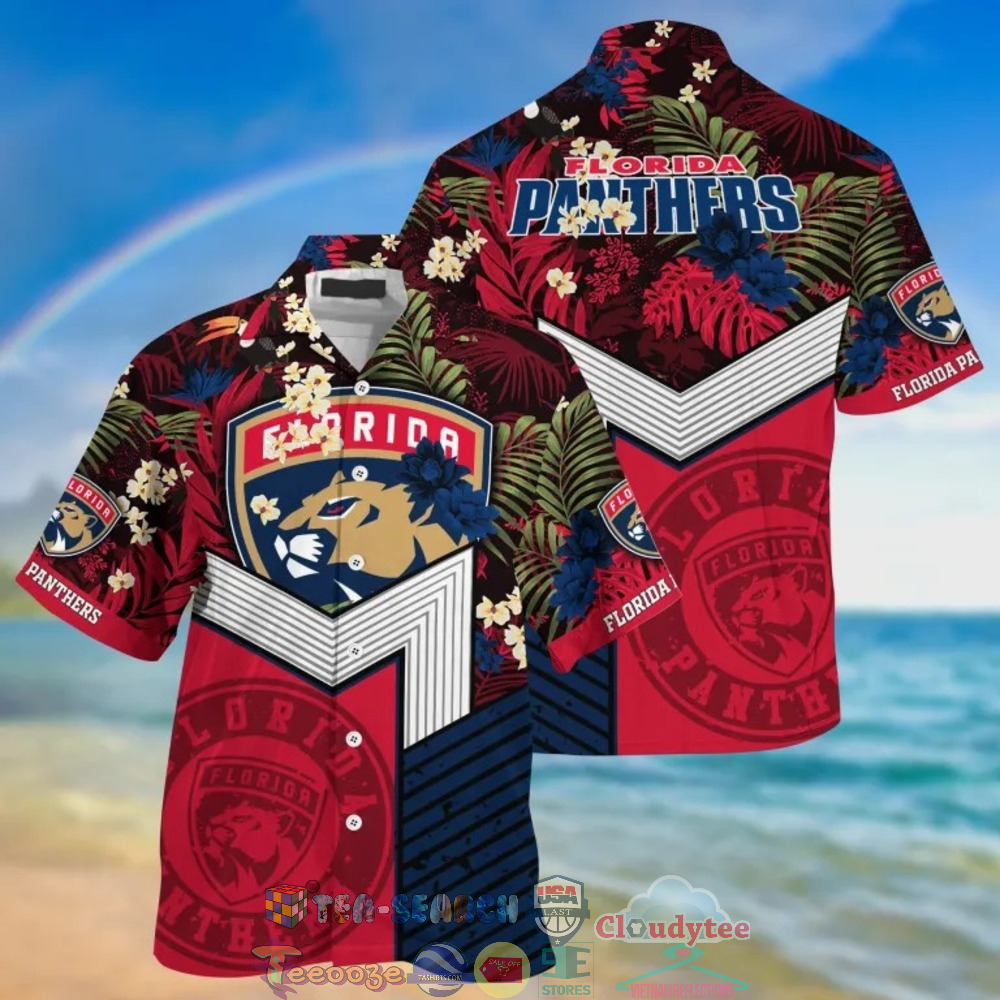 Florida Panthers NHL Tropical Hawaiian Shirt And Shorts
