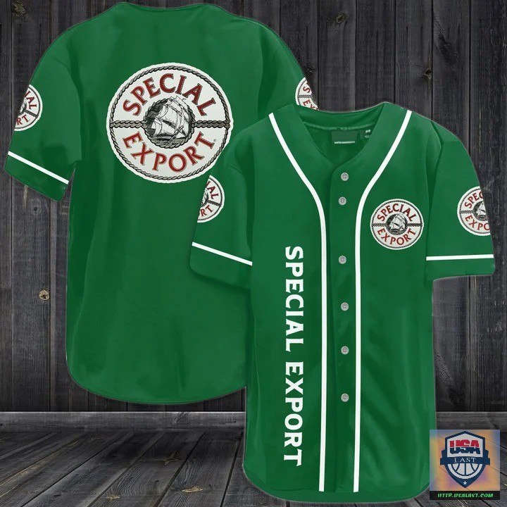 Good Idea Special Export Beer Green Baseball Jersey Shirt