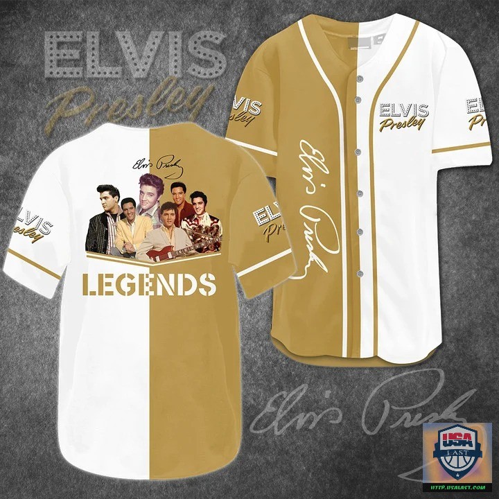 Awesome Elvis Presley Legends Baseball Jersey Shirt