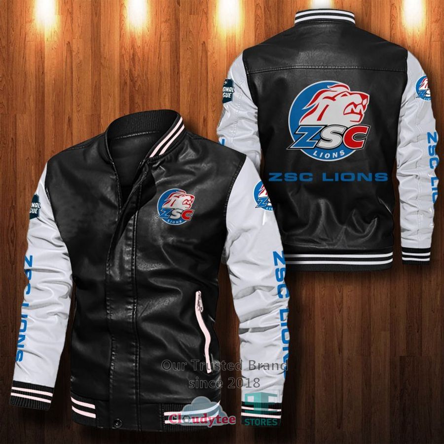 NEW ZSC Lions Bomber Leather Jacket 13