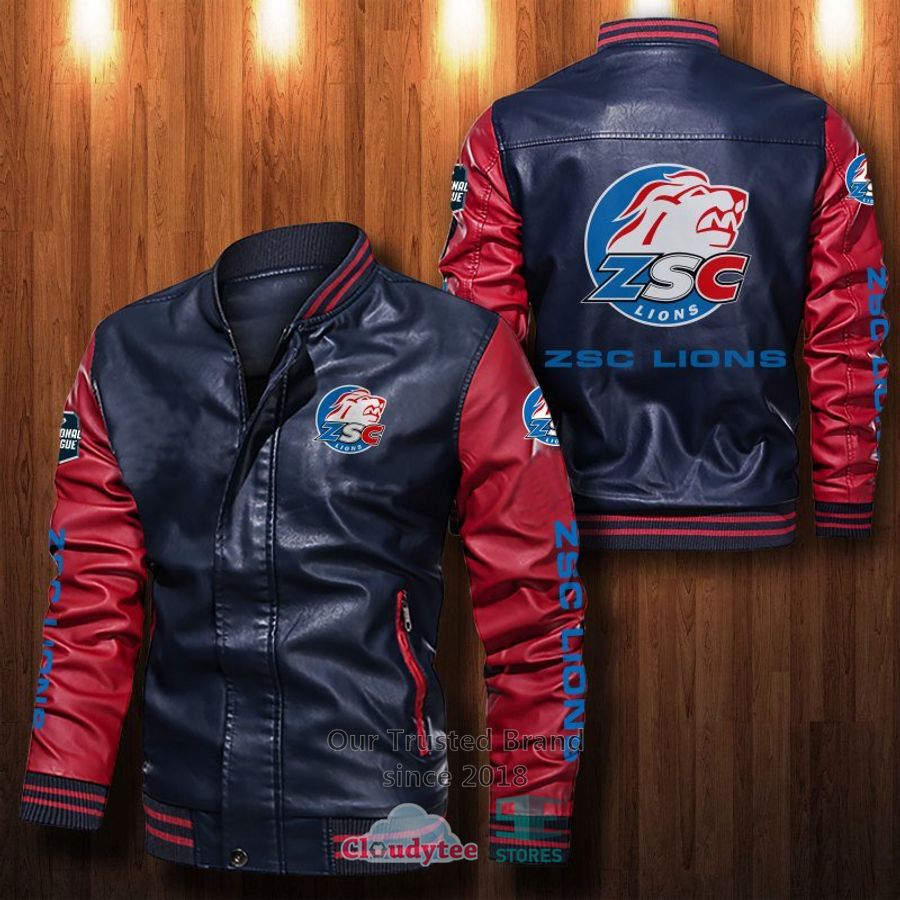 NEW ZSC Lions Bomber Leather Jacket 4