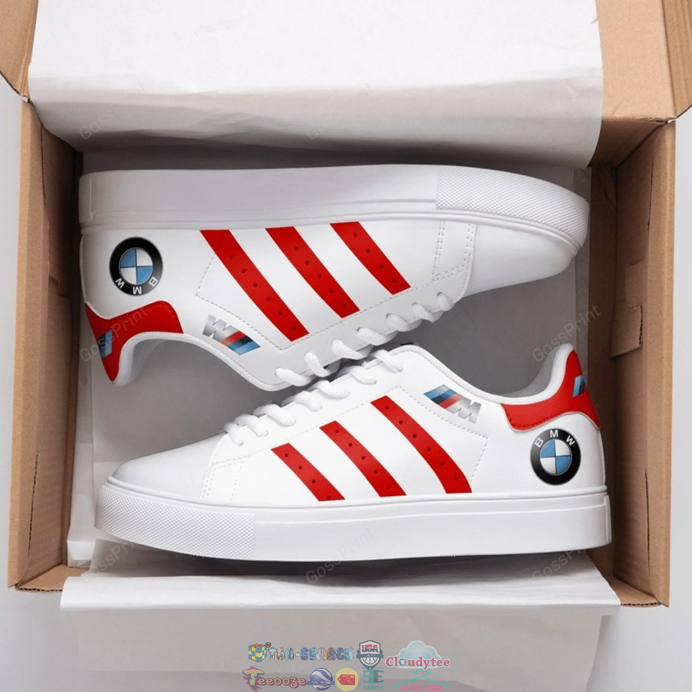 BMW Red Stripes Stan Smith Low Top Shoes