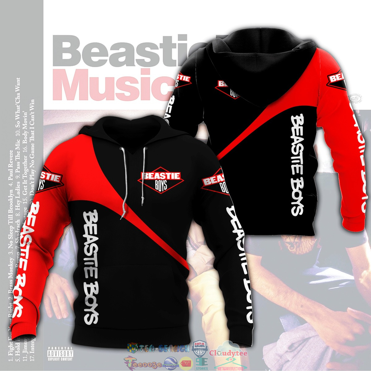 Beastie Boys Band ver 6 3D hoodie and t-shirt