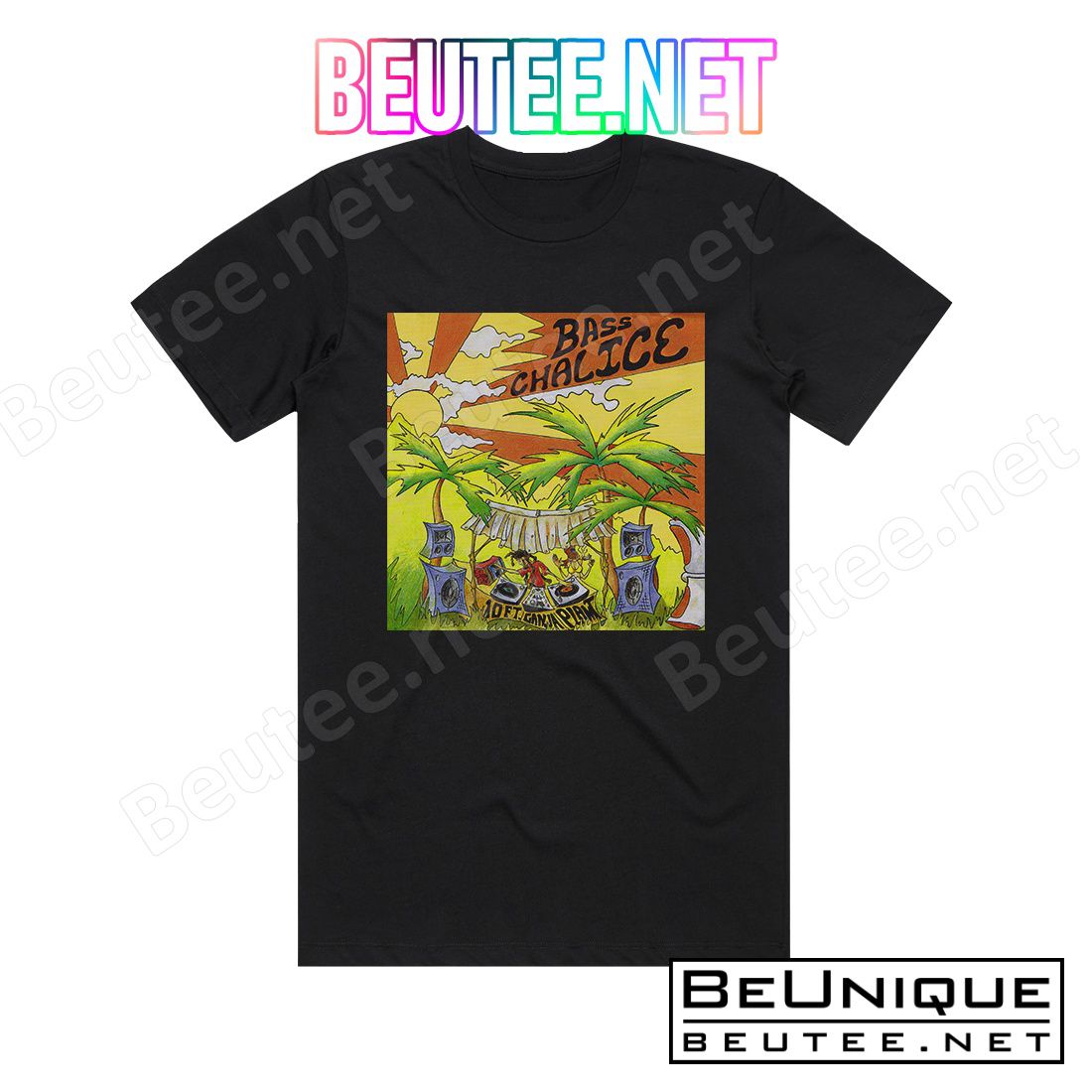 10 Ft Ganja Plant Bass Chalice Album Cover T-Shirt