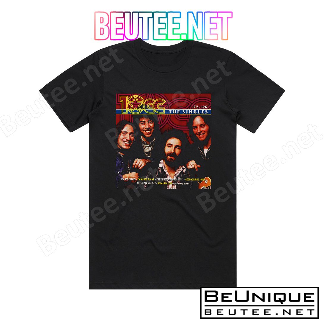 10cc 10Cc The Singles 1975 1992 Album Cover T-Shirt