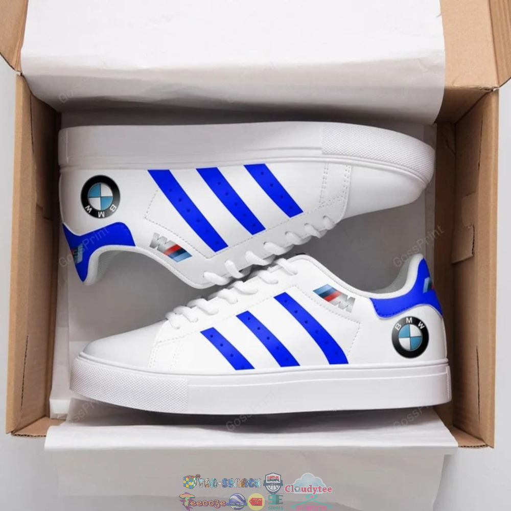 BMW Blue Stripes Style 2 Stan Smith Low Top Shoes