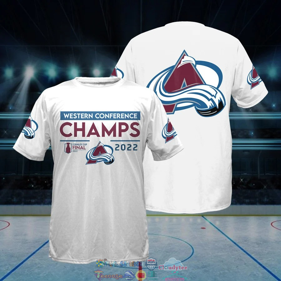 Colorado Avalanche Western Conference Champs 2022 3D Shirt