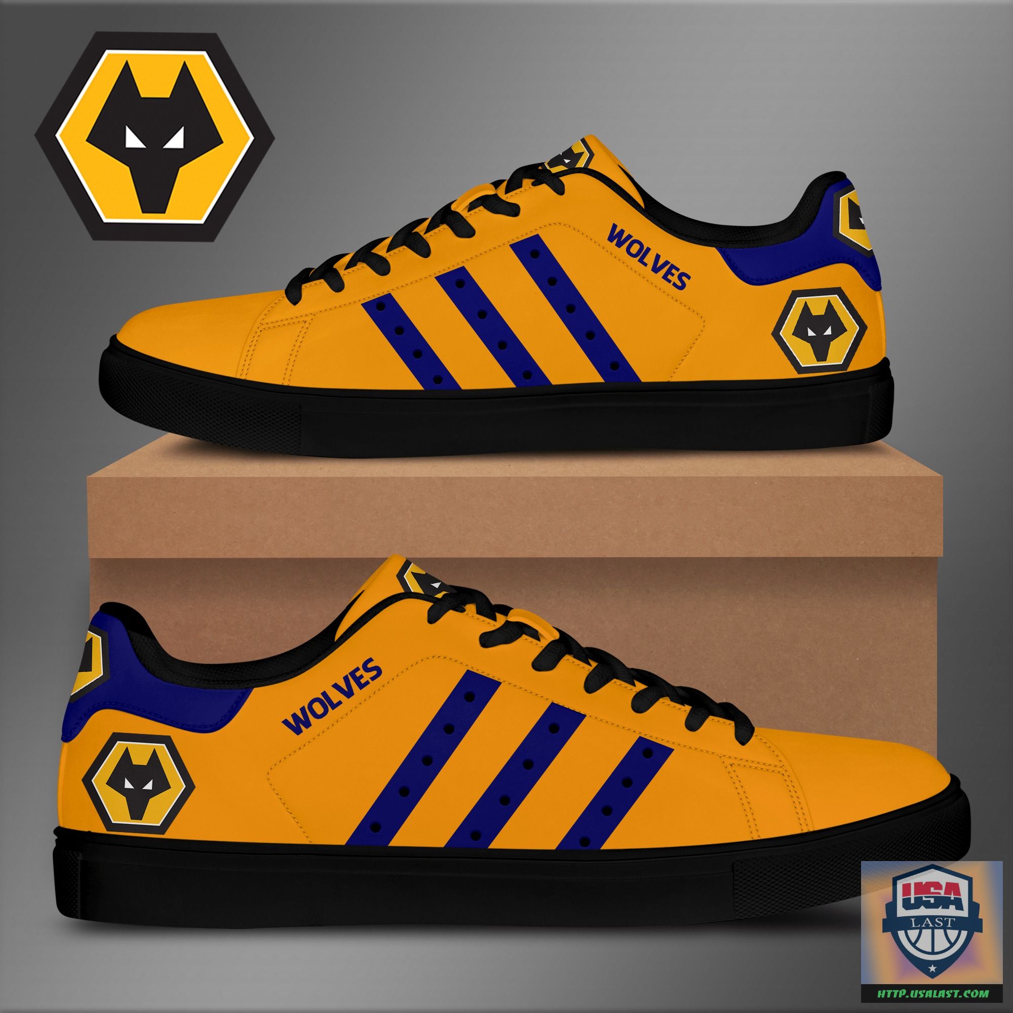 Wolverhampton Wanderers F.C Orange Stan Smith Shoes