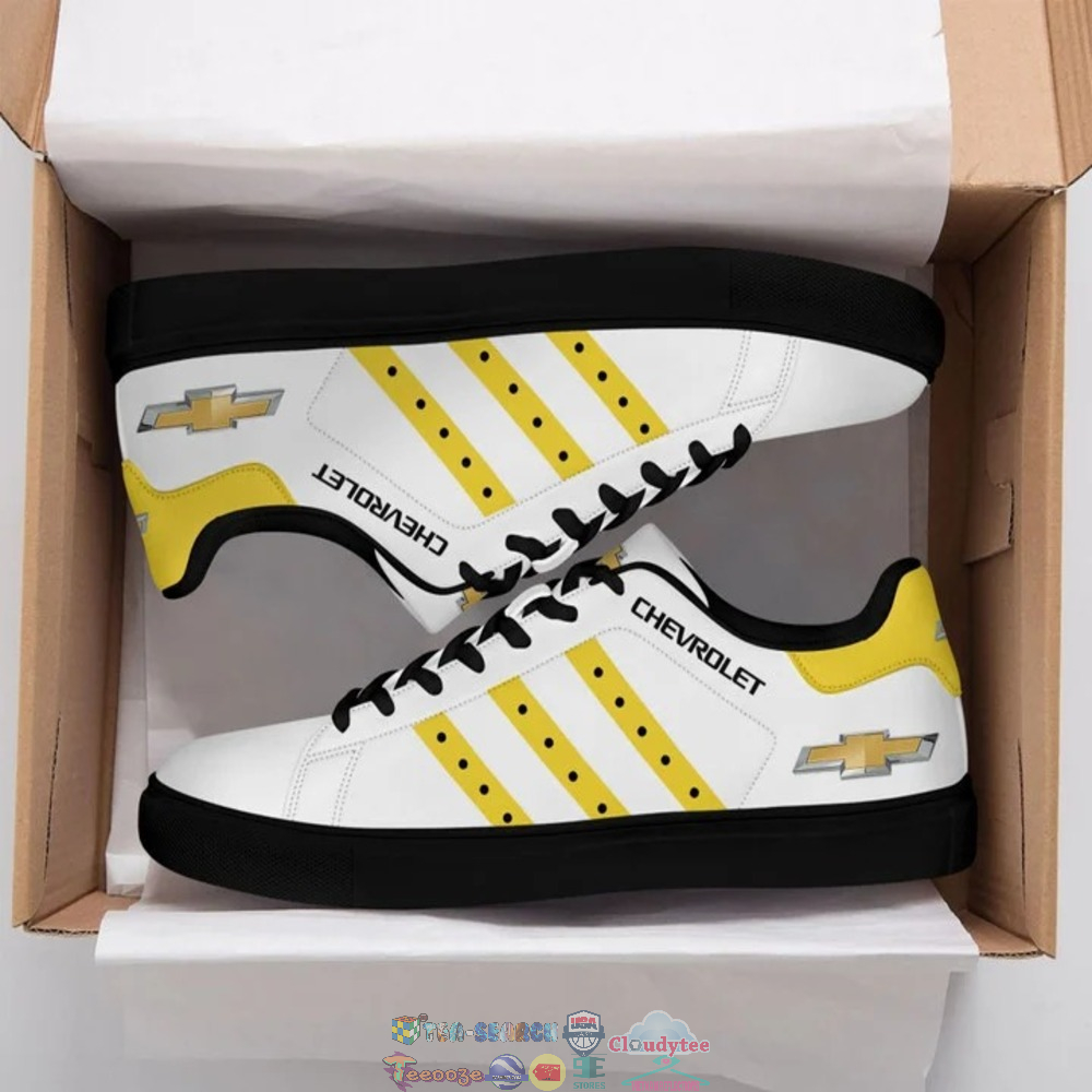 Chevrolet Yellow Stripes Stan Smith Low Top Shoes