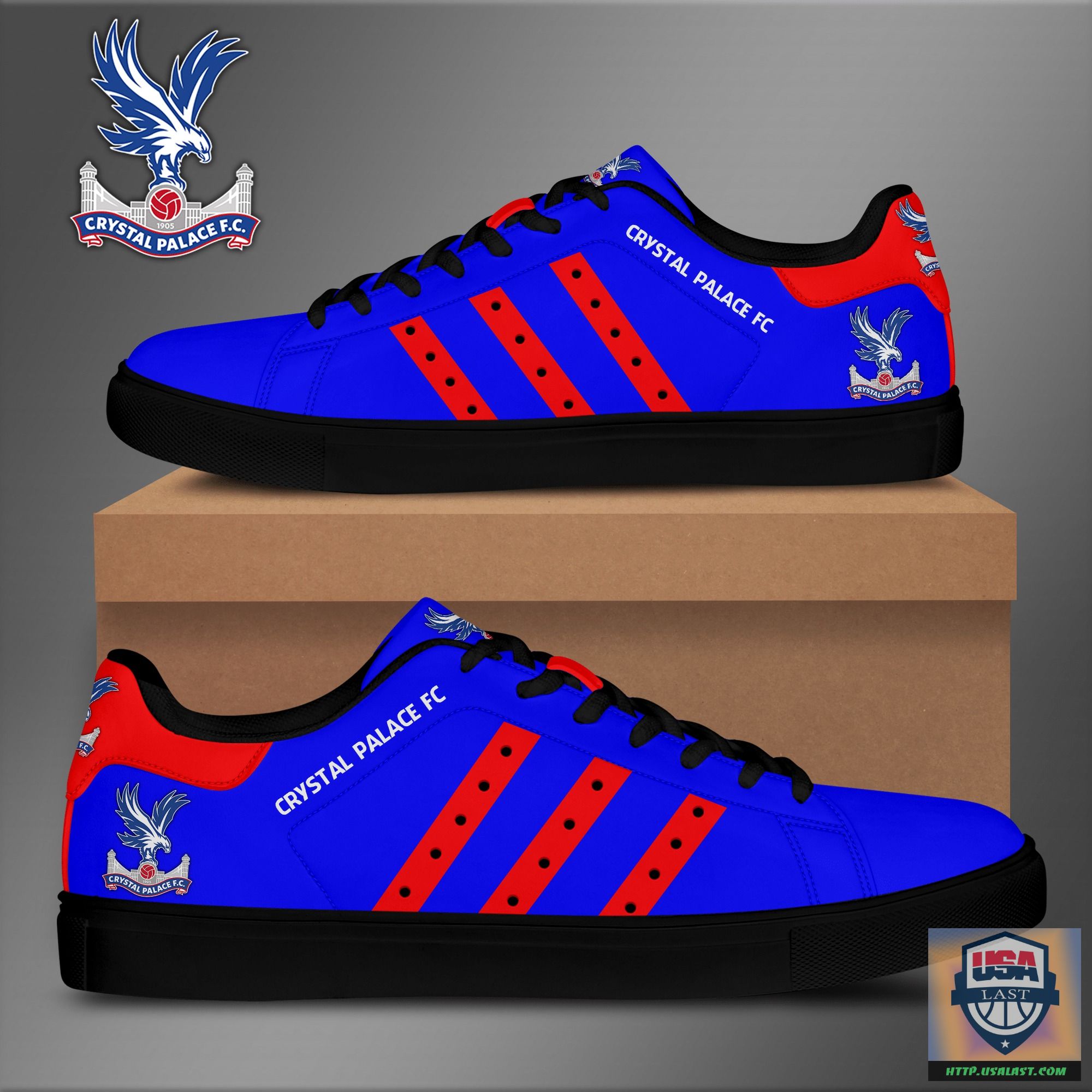 Crystal Palace F.C Skate Low Top Shoes Model 09