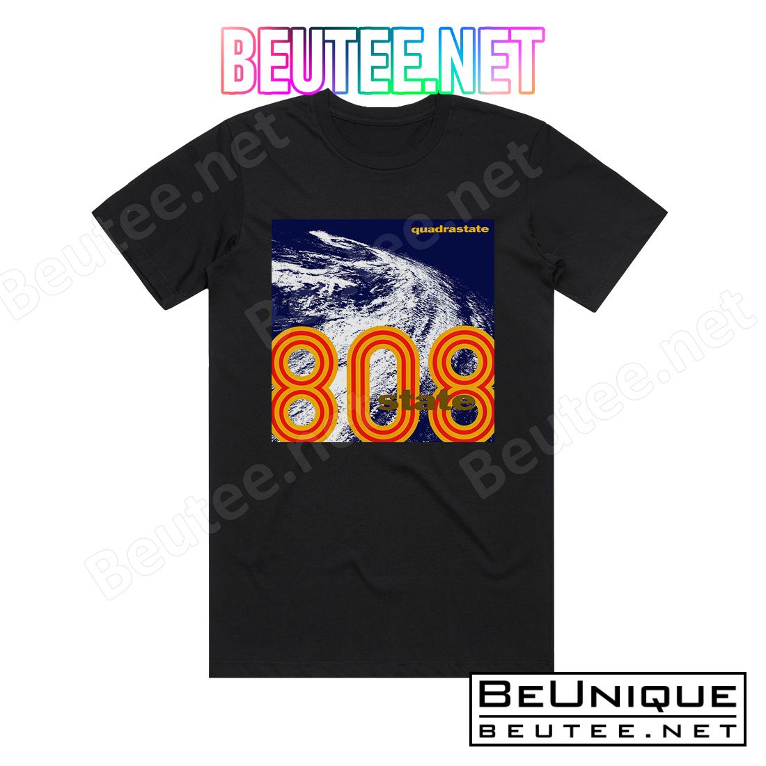 3D 808 State Quadrastate Album Cover T-Shirt