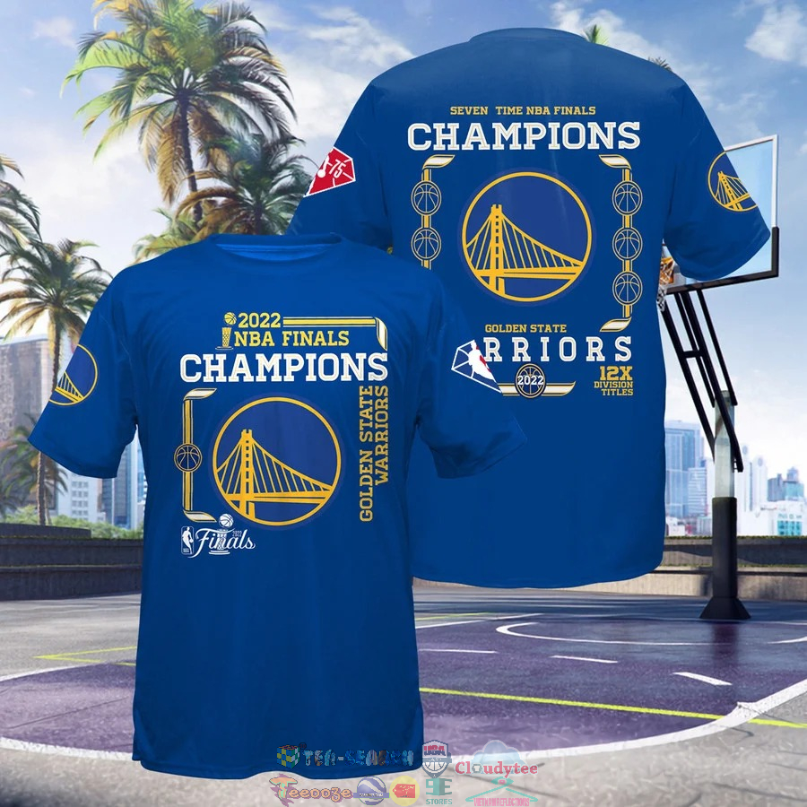 Golden State Warriors Seven Time NBA Finals Champions 3D Shirt