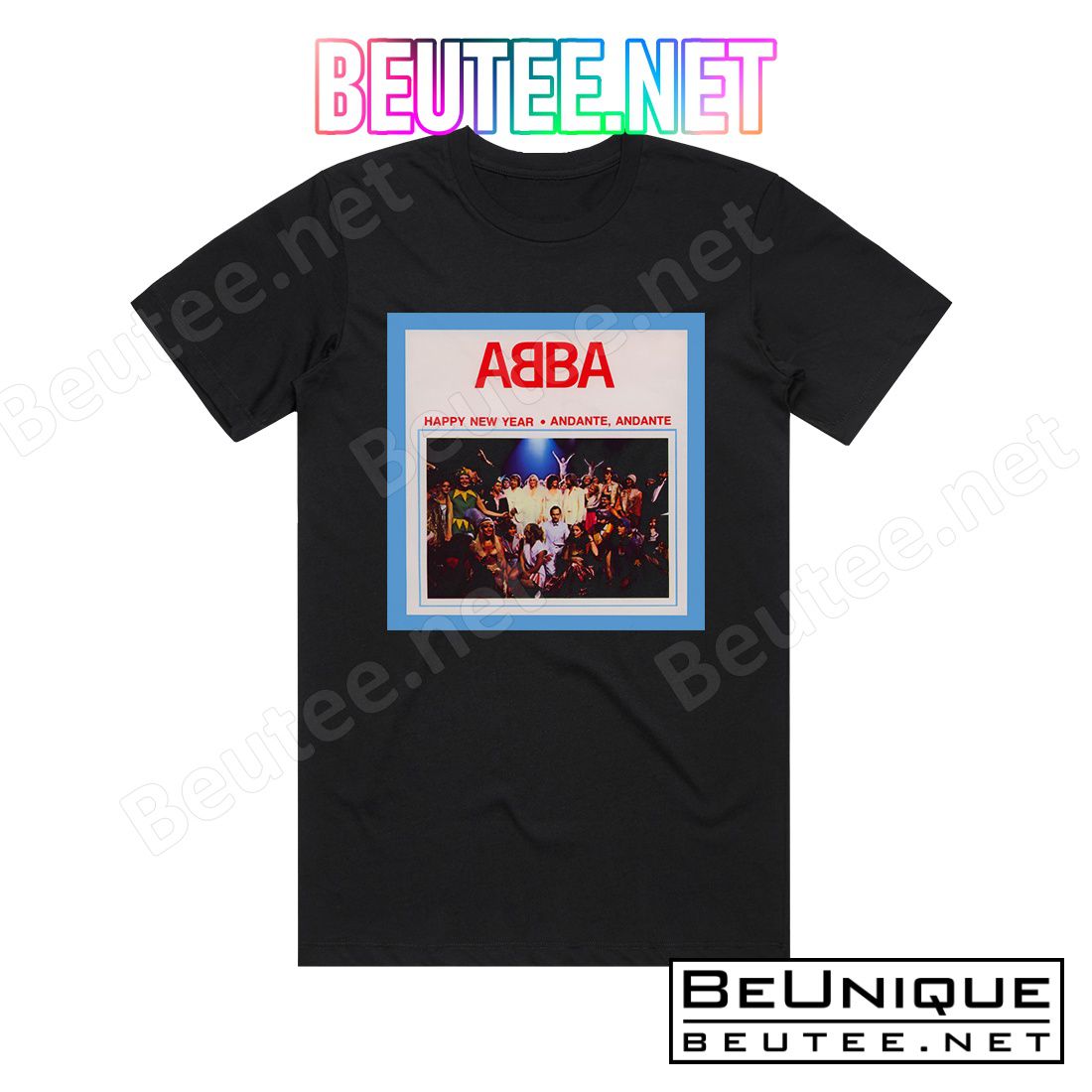 3D ABBA Happy New Year Album Cover T-Shirt