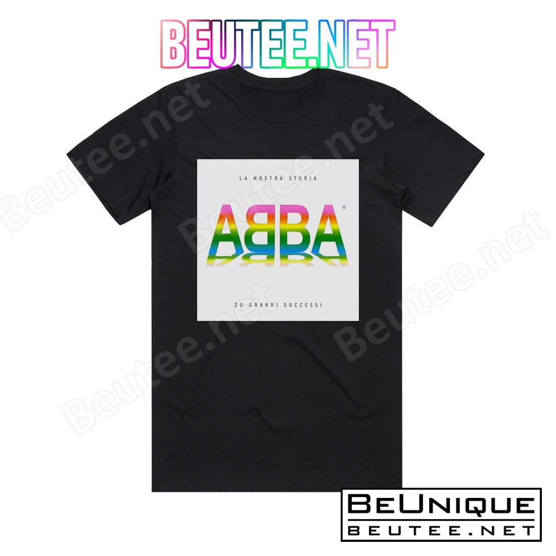 ABBA La Nostra Storia 20 Grandi Successi Album Cover T-Shirt