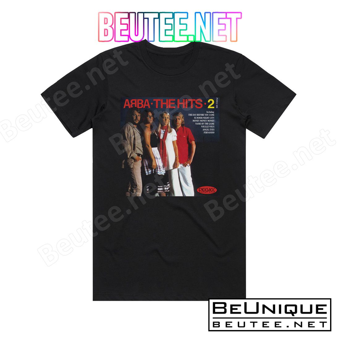 ABBA The Hits Volume 2 Album Cover T-Shirt