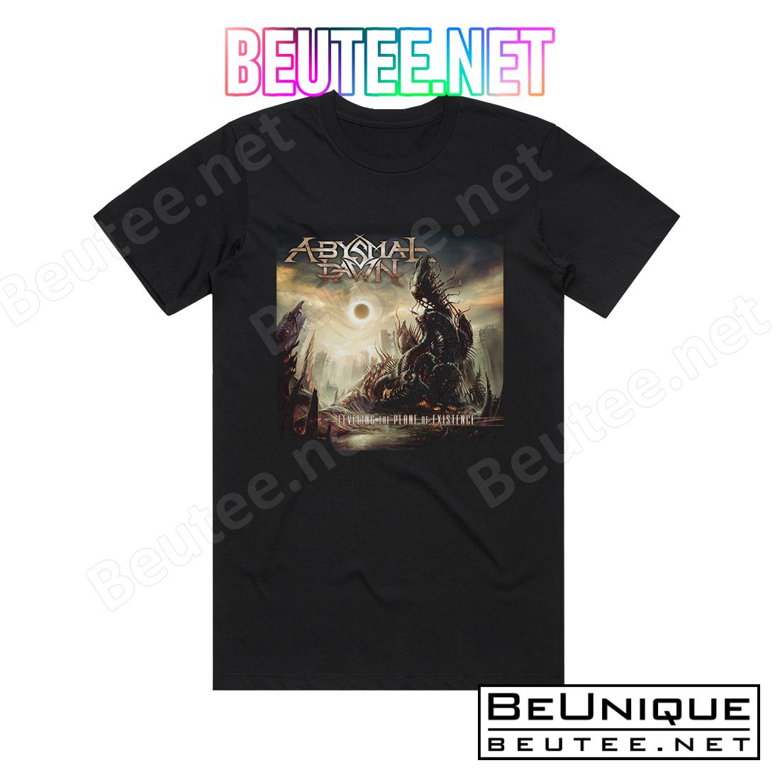 Abysmal Dawn Leveling The Plane Of Existence Album Cover T-Shirt