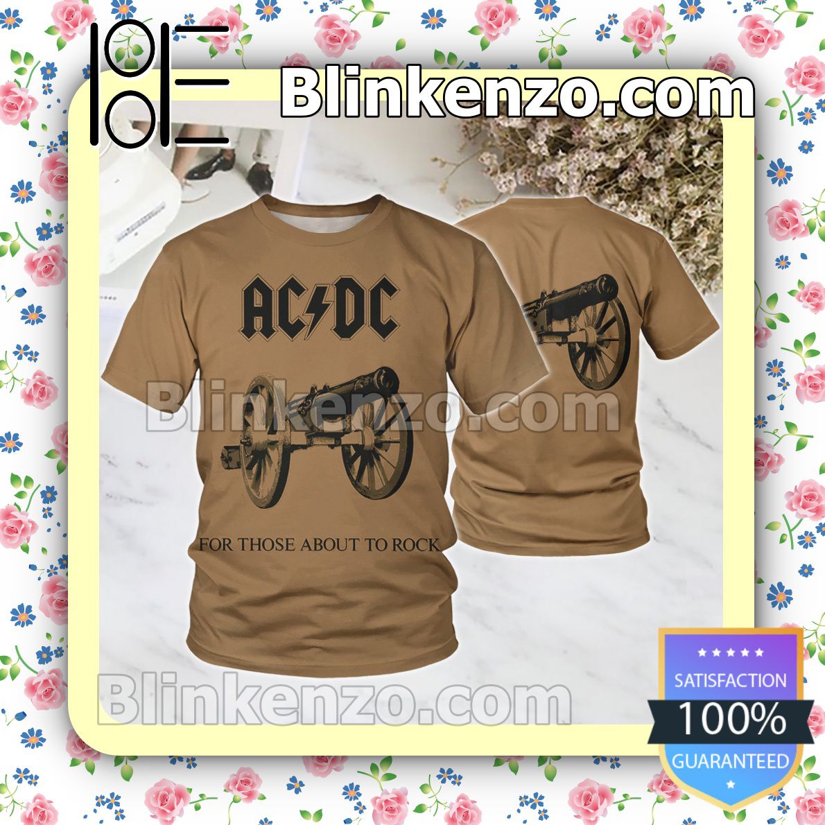 Around Me Ac Dc For Those About To Rock Single Custom Shirt